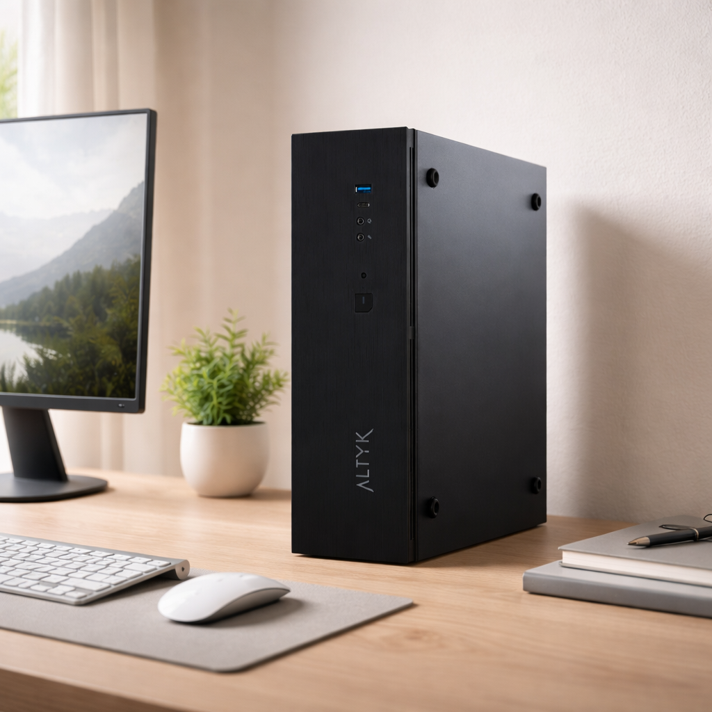 Petit PC Altyk en situation pour le télétravail et l'usage familial