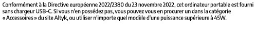 Wording chargeur